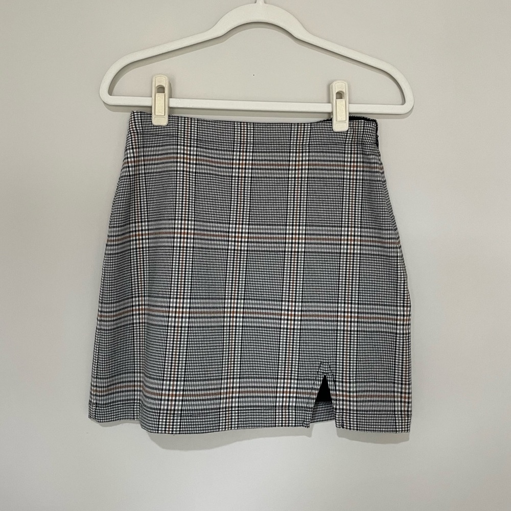 abercrombie plaid mini skirt
